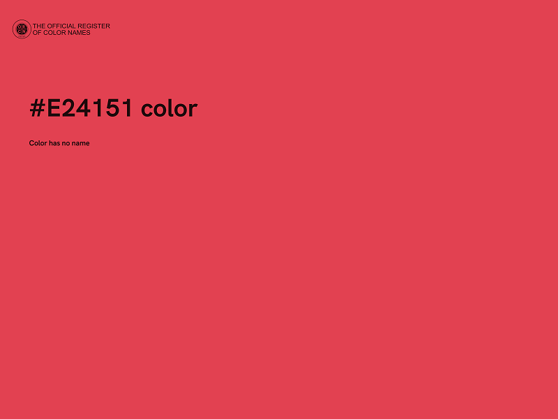 #E24151 color image