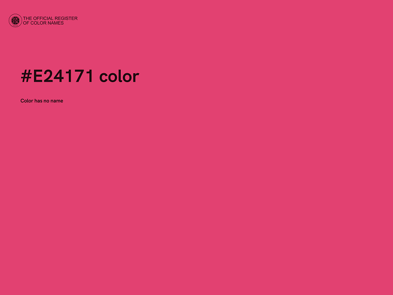 #E24171 color image