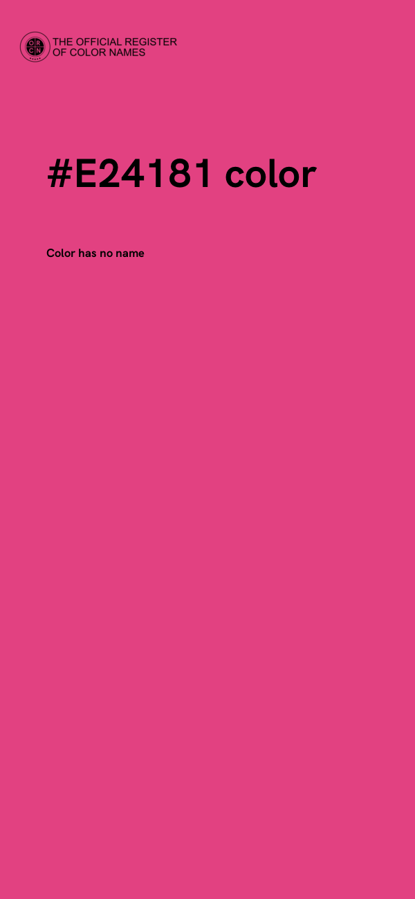 #E24181 color image