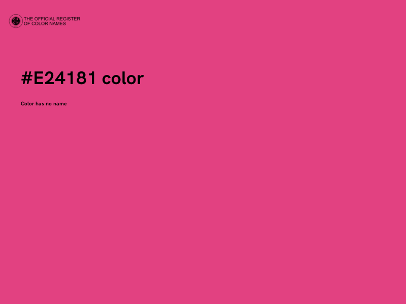 #E24181 color image