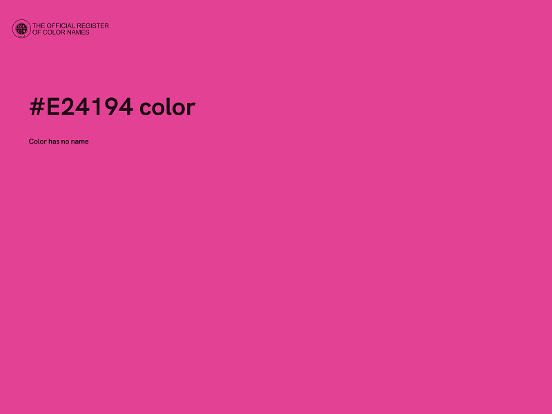 #E24194 color image