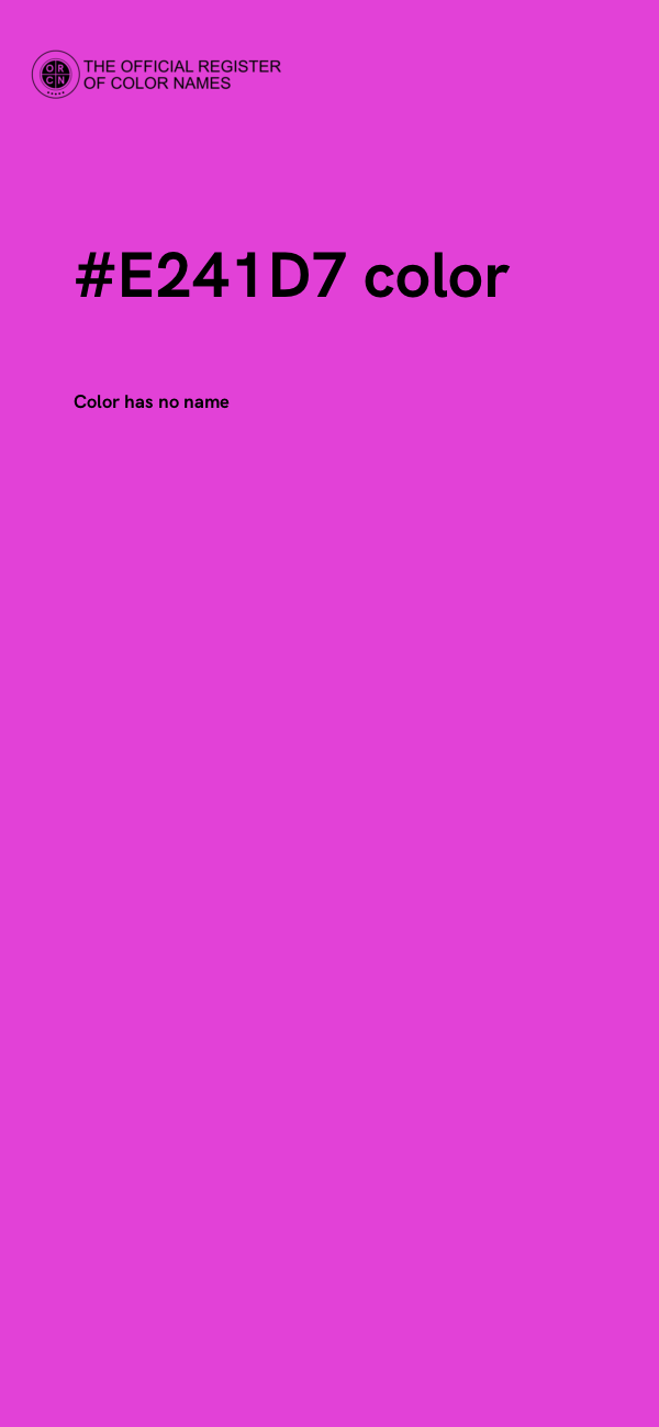 #E241D7 color image