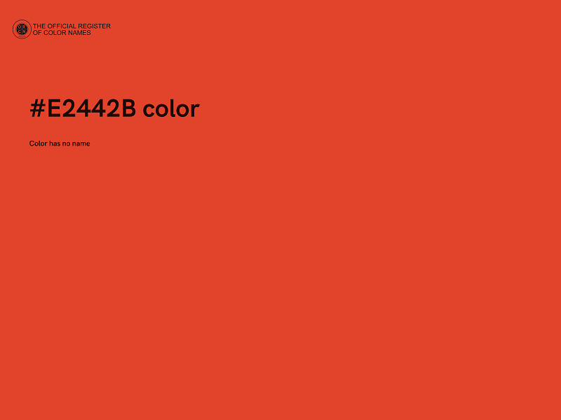 #E2442B color image