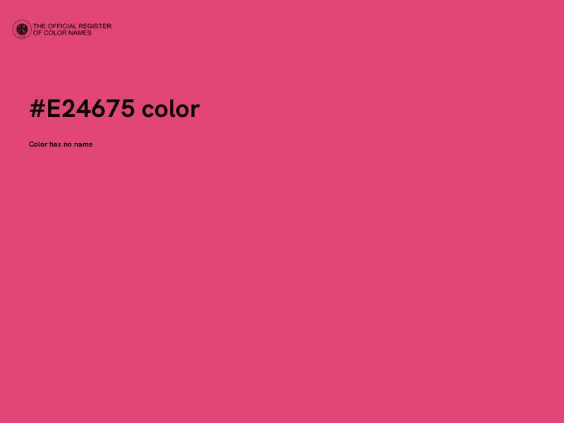 #E24675 color image