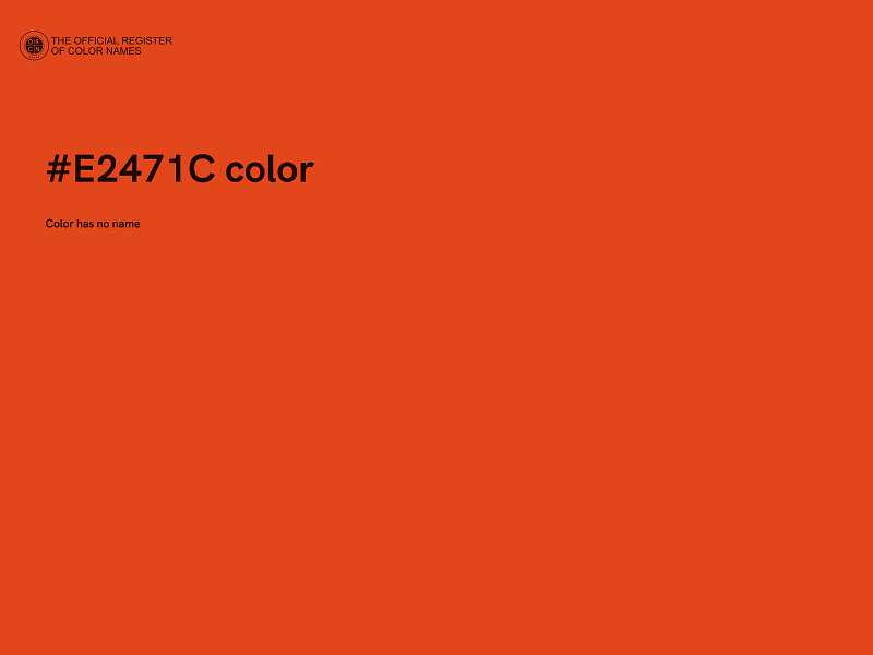 #E2471C color image