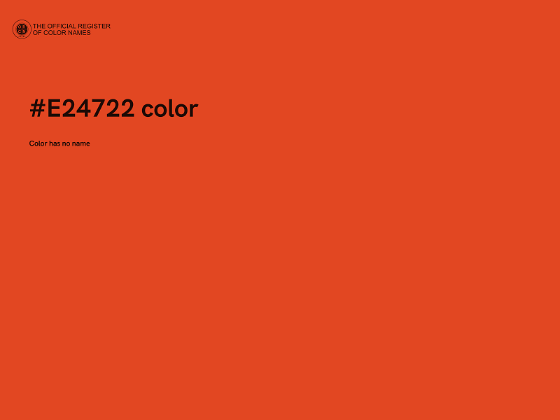 #E24722 color image