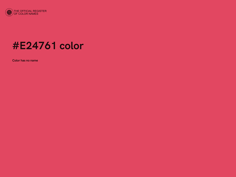 #E24761 color image