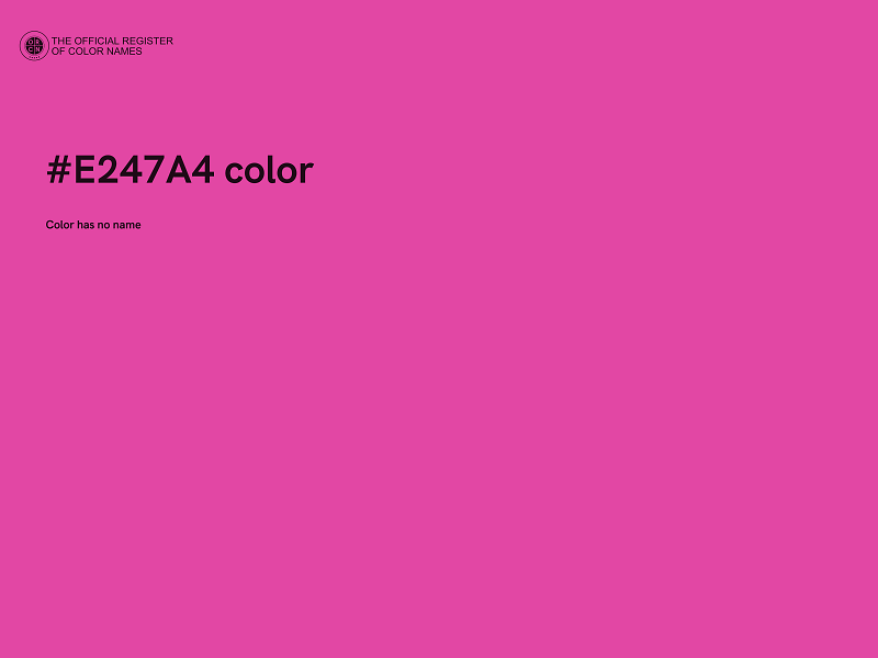 #E247A4 color image