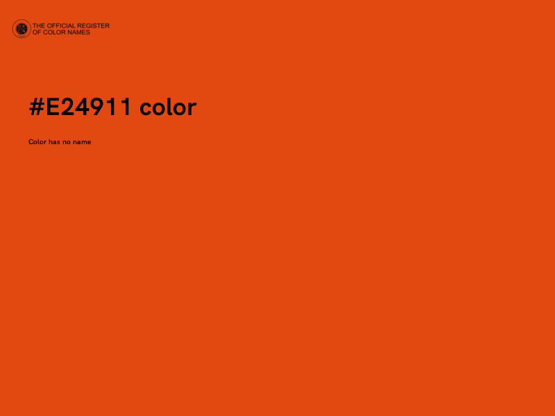 #E24911 color image
