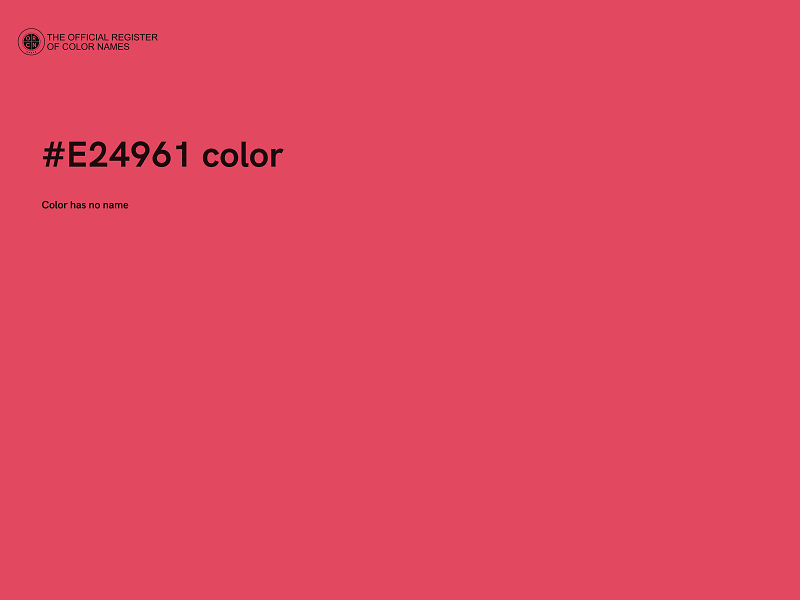 #E24961 color image