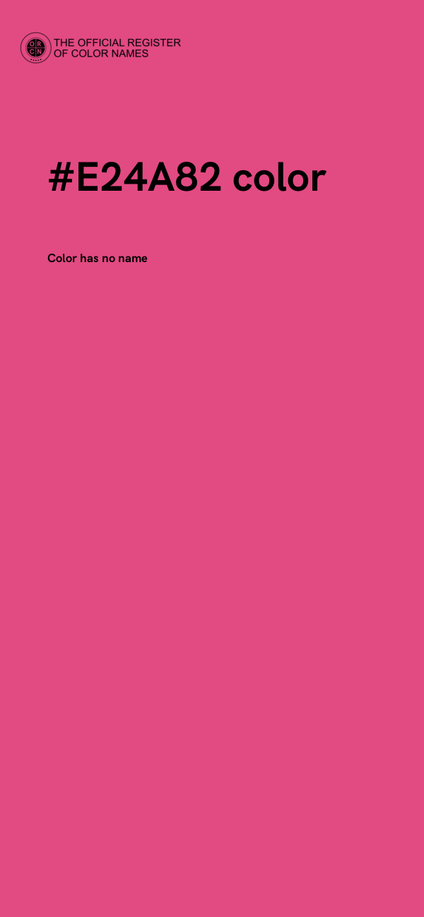 #E24A82 color image