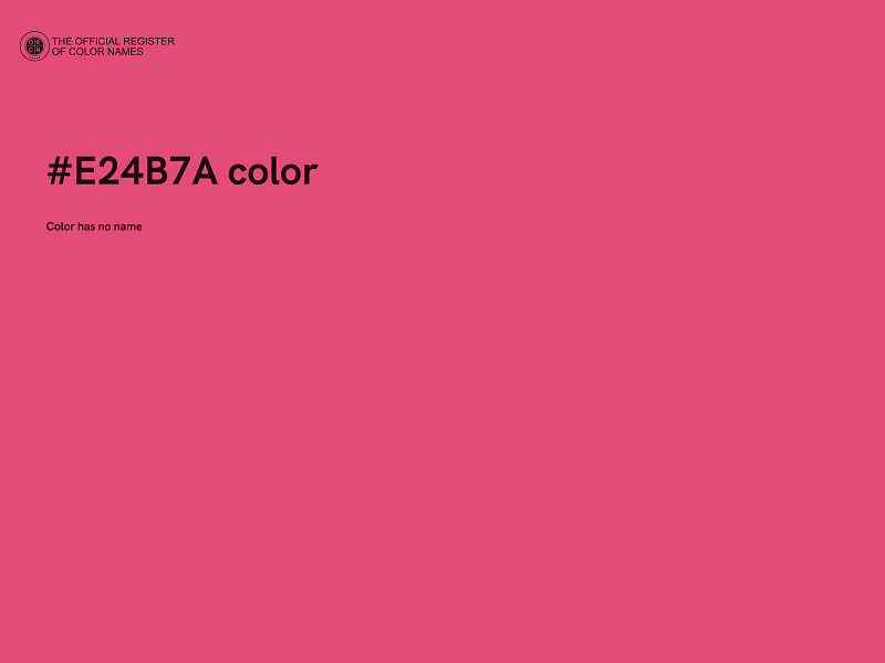 #E24B7A color image
