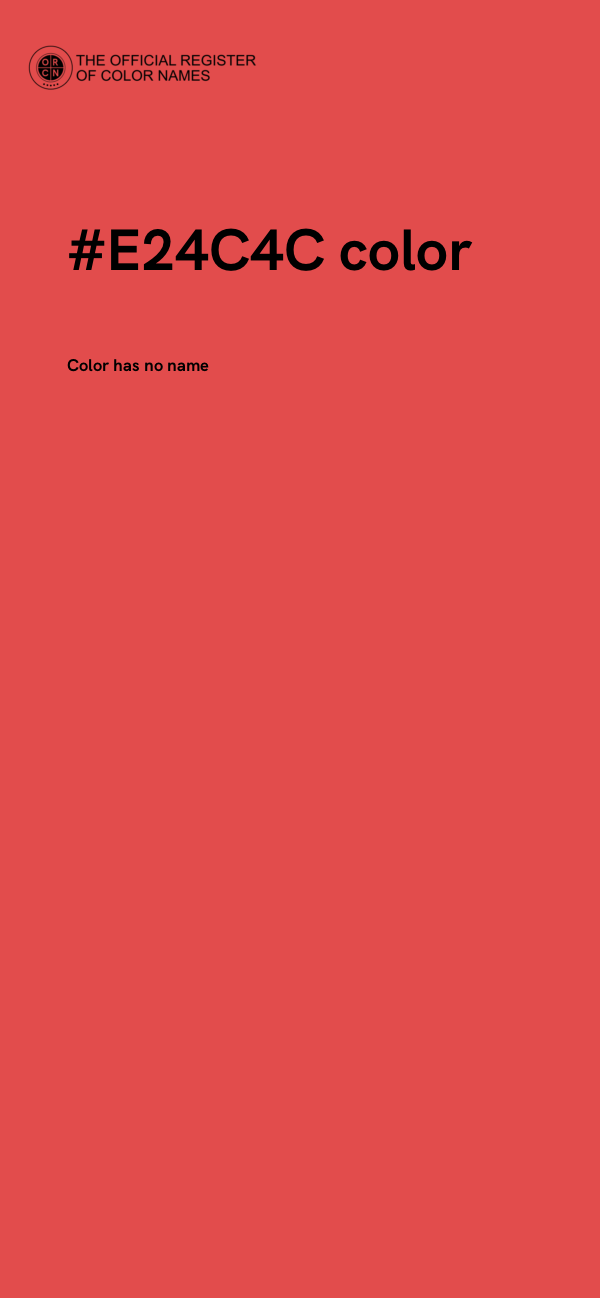 #E24C4C color image
