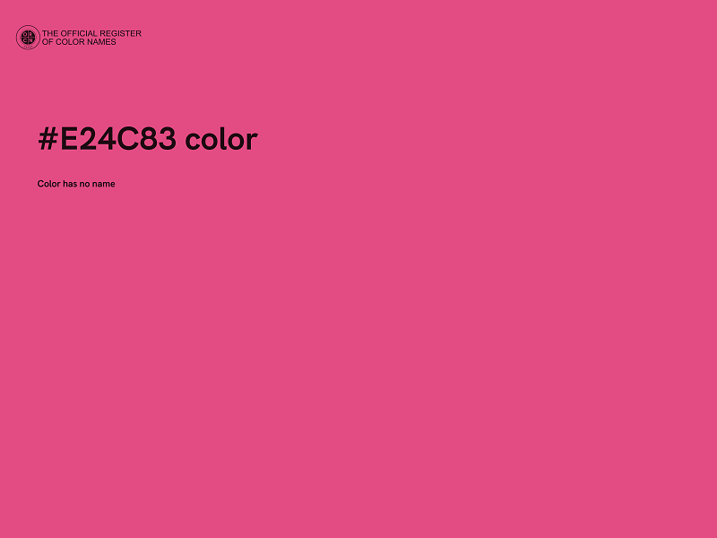 #E24C83 color image