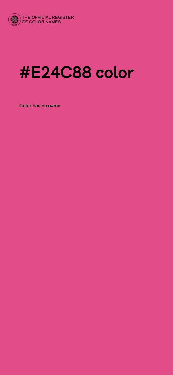 #E24C88 color image