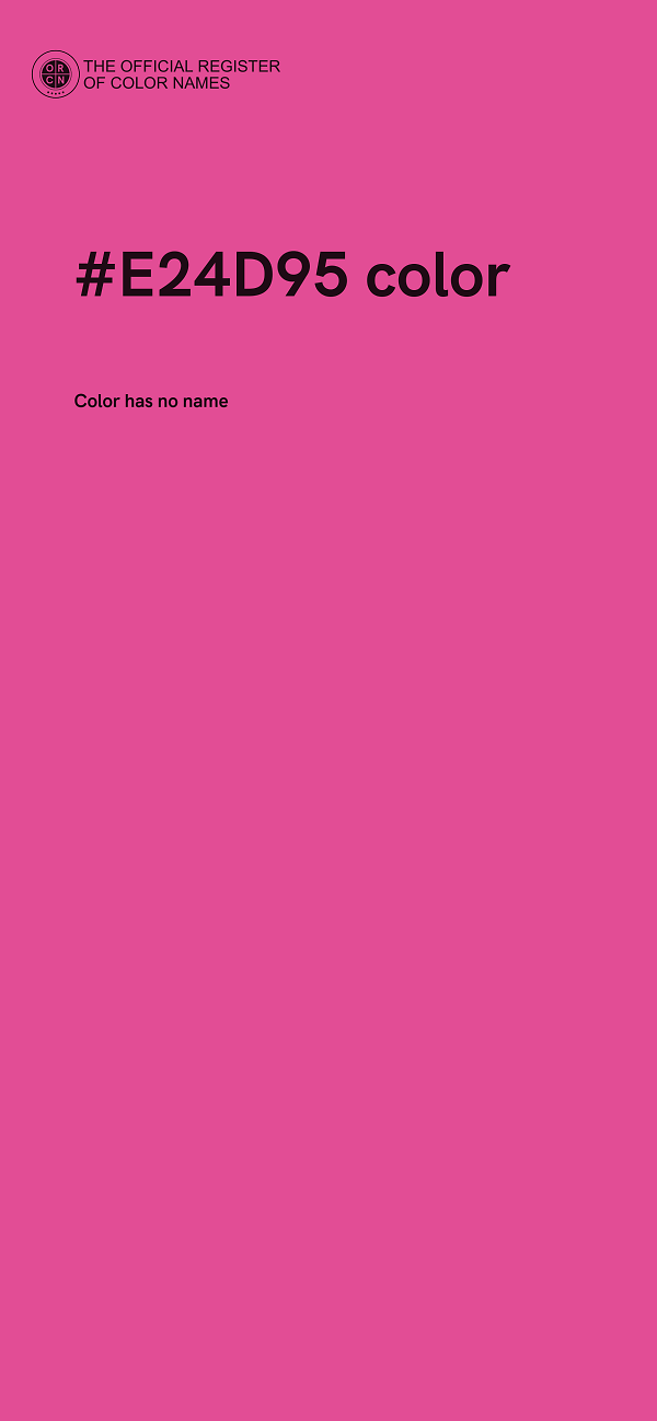 #E24D95 color image