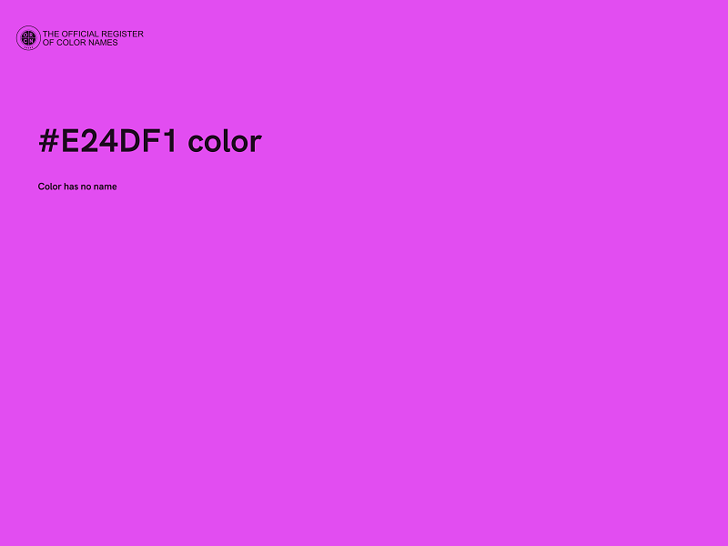 #E24DF1 color image