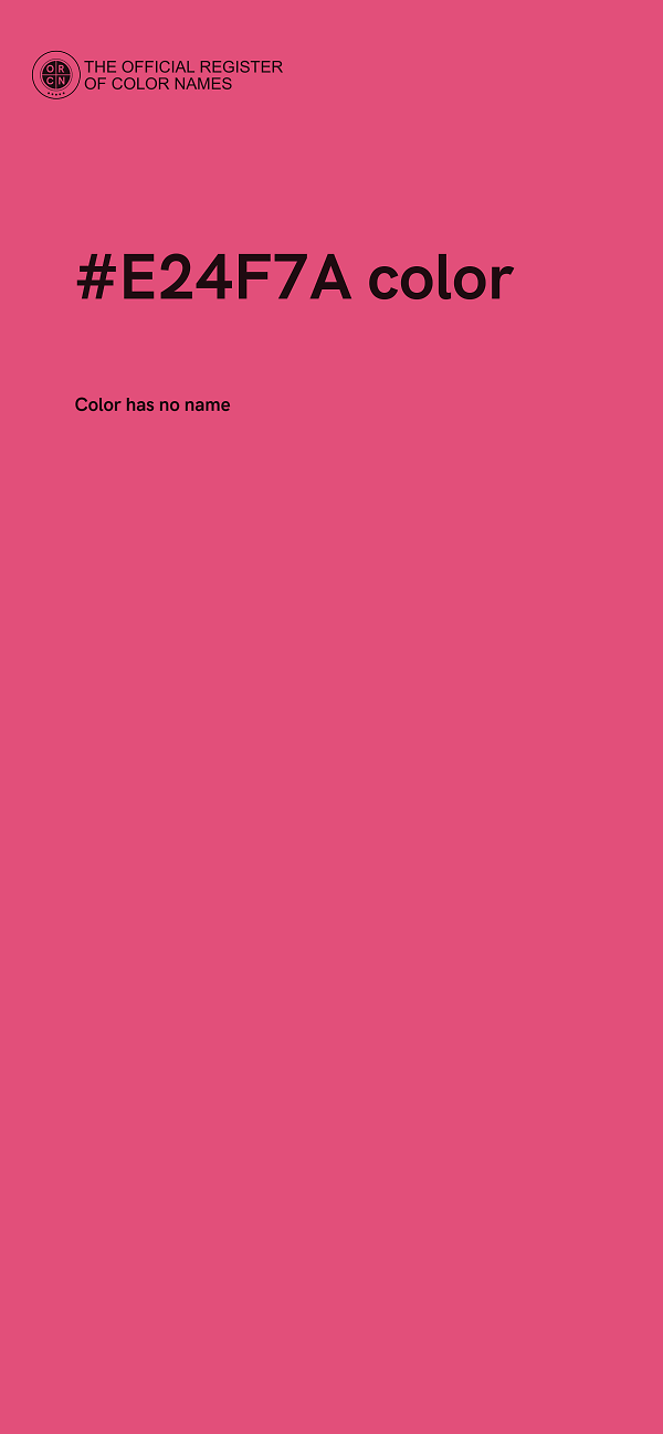 #E24F7A color image