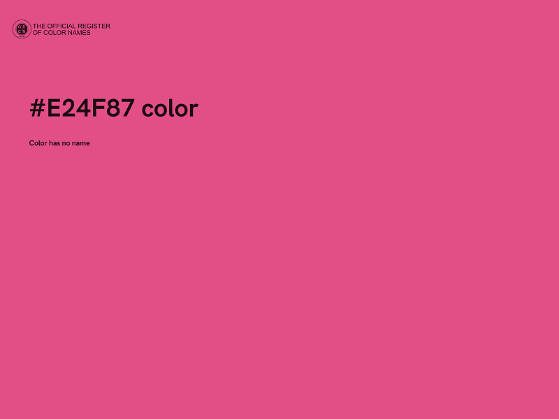 #E24F87 color image