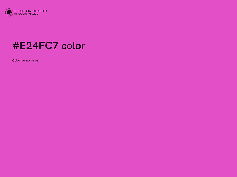 #E24FC7 color image