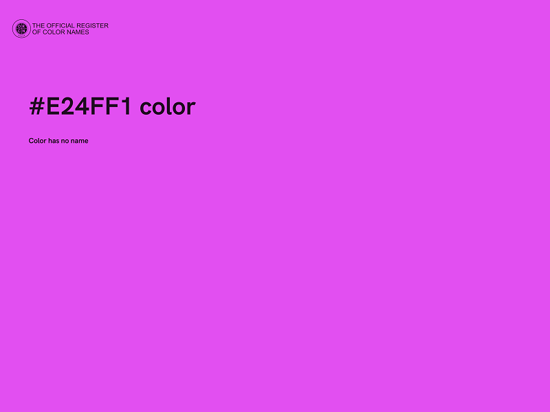 #E24FF1 color image