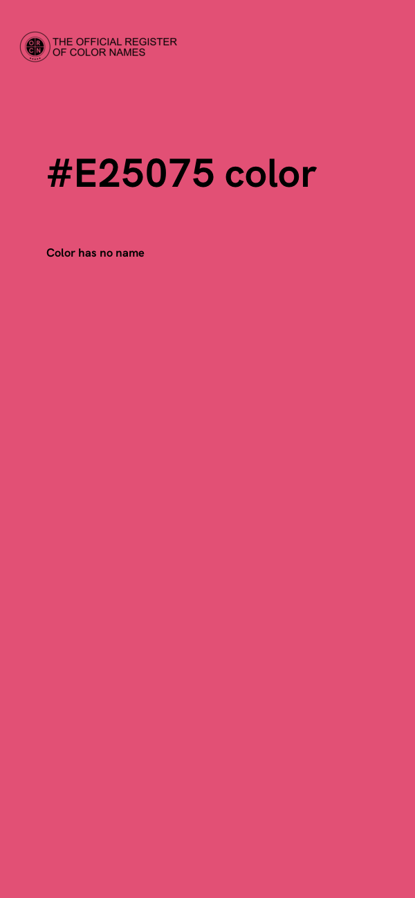 #E25075 color image