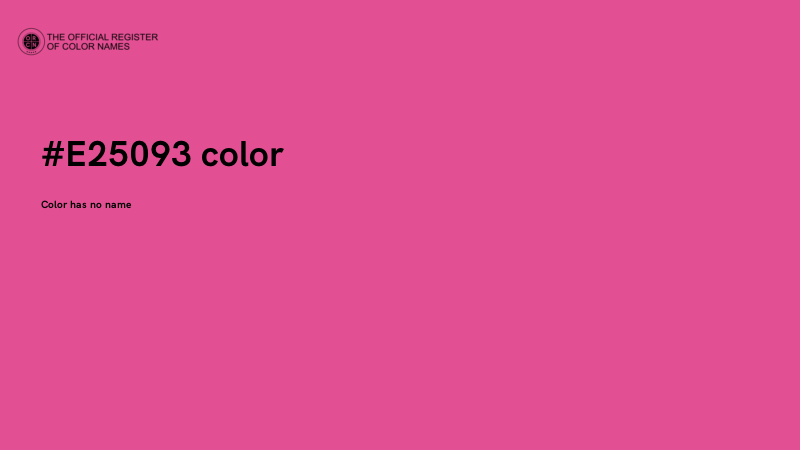 #E25093 color image