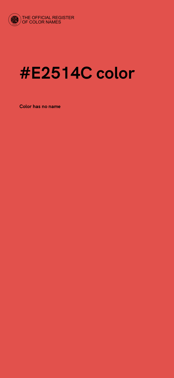 #E2514C color image