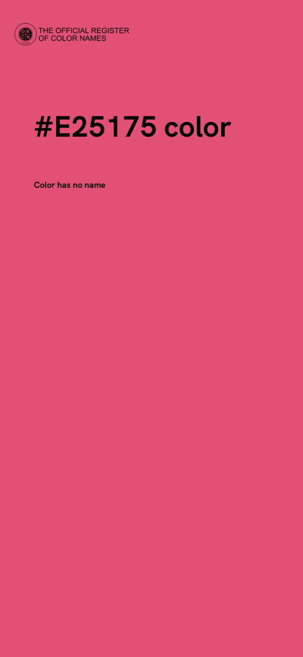 #E25175 color image