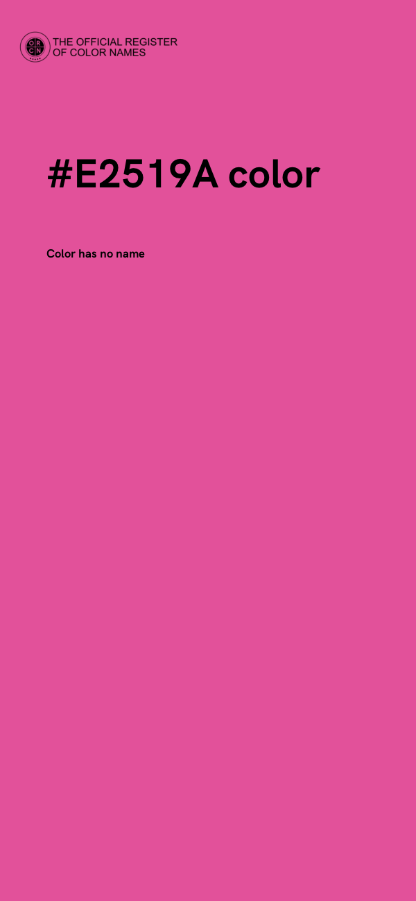 #E2519A color image