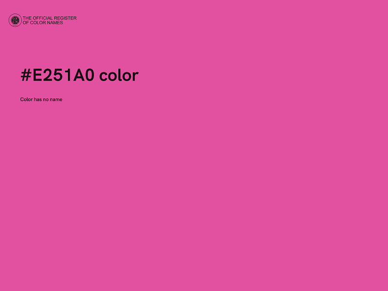 #E251A0 color image