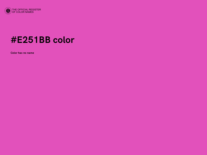 #E251BB color image