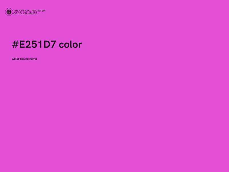 #E251D7 color image