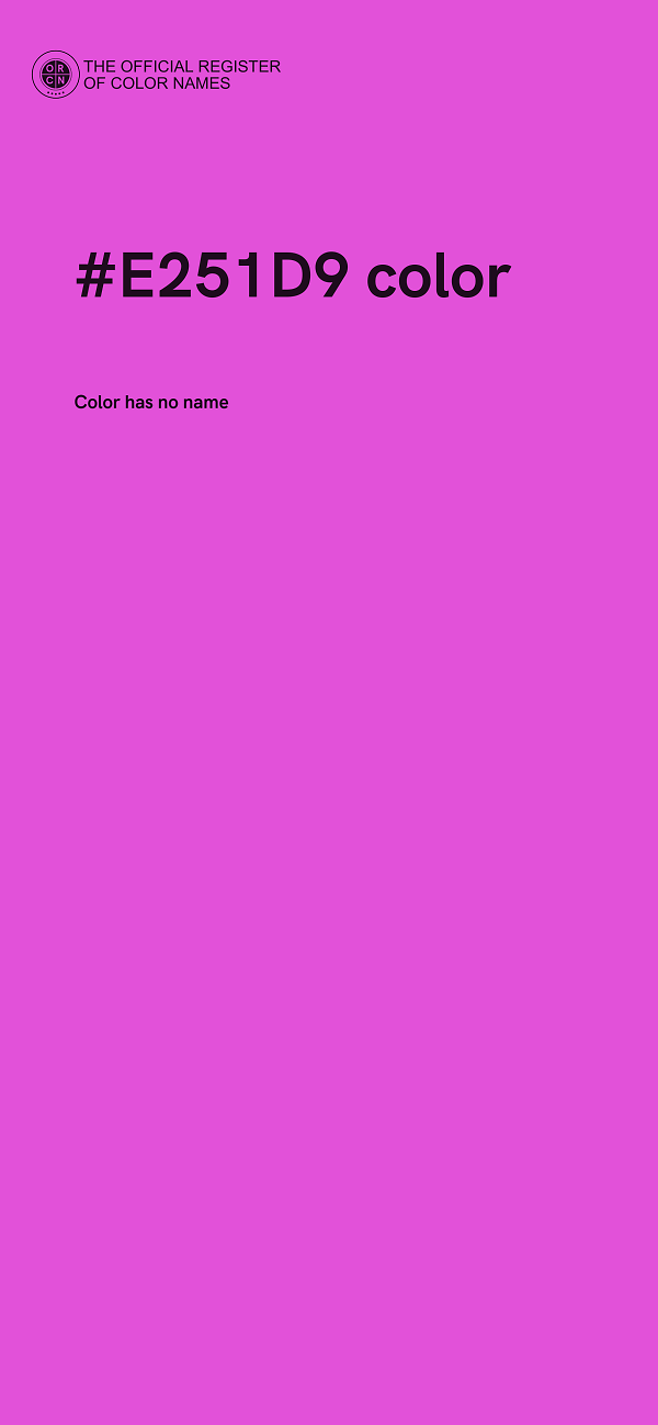 #E251D9 color image