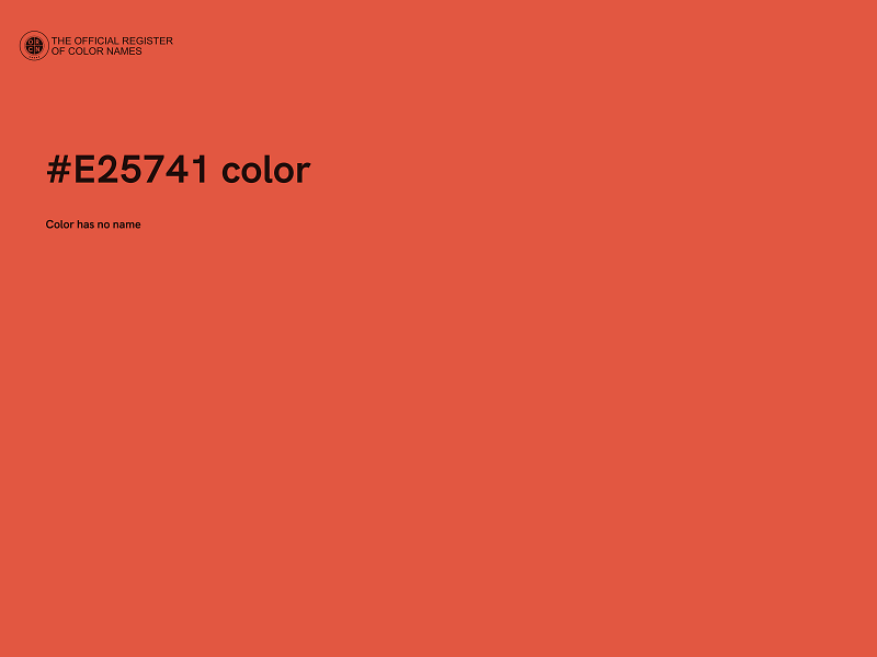 #E25741 color image