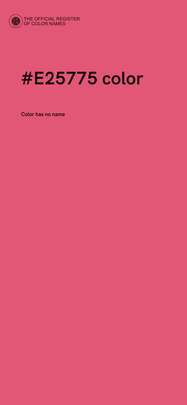#E25775 color image