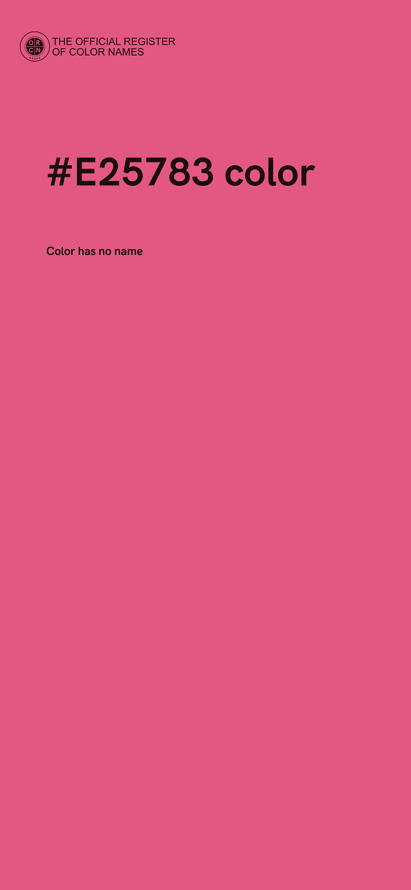 #E25783 color image
