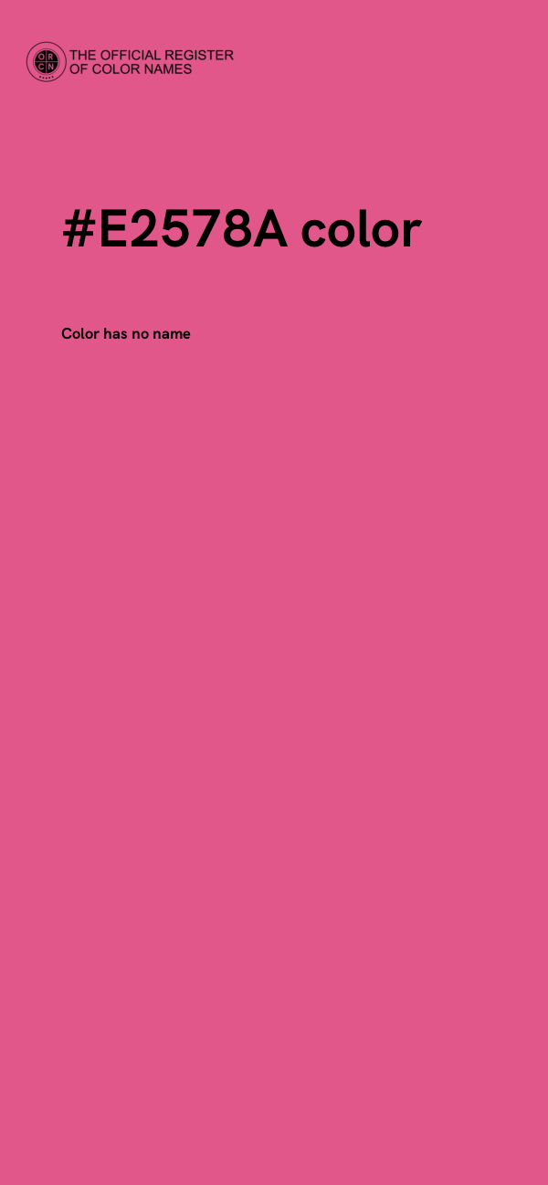 #E2578A color image