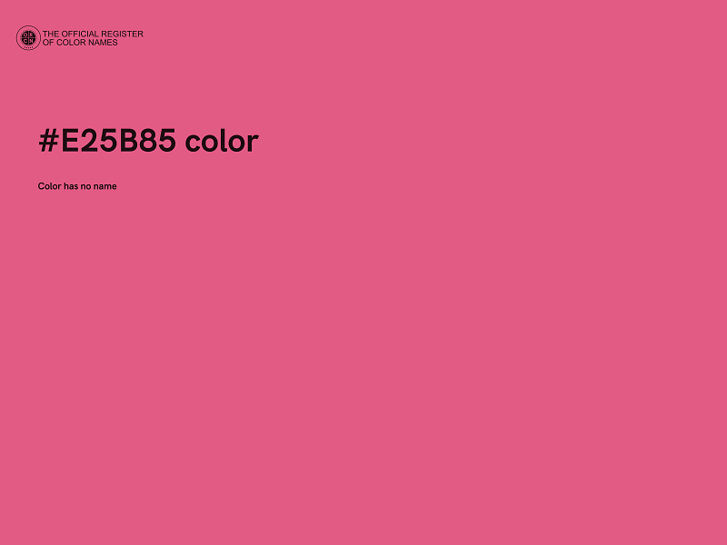 #E25B85 color image