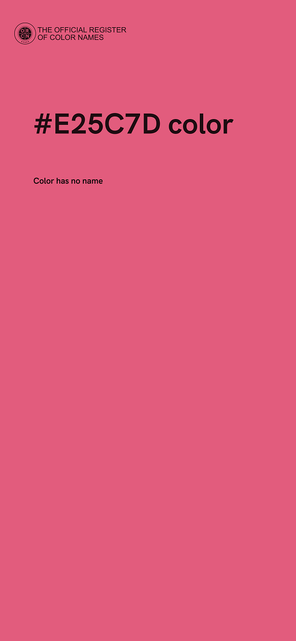 #E25C7D color image