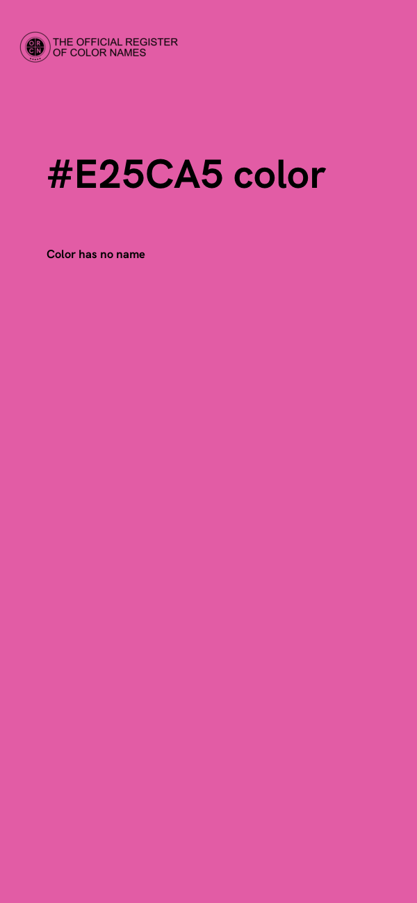 #E25CA5 color image