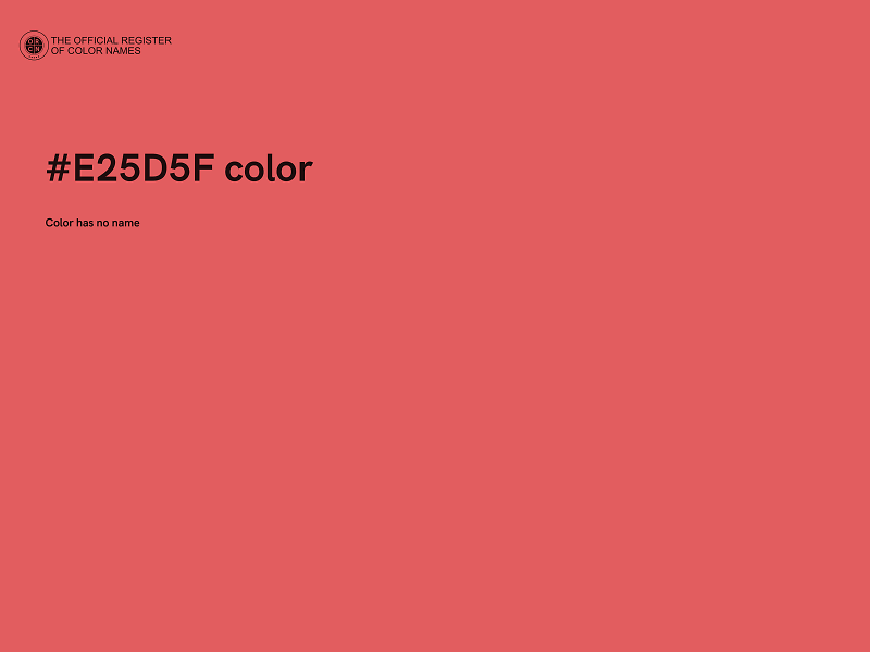 #E25D5F color image