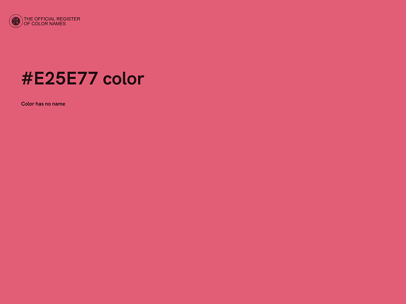 #E25E77 color image