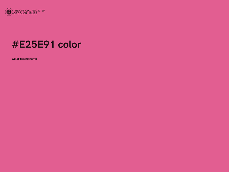 #E25E91 color image