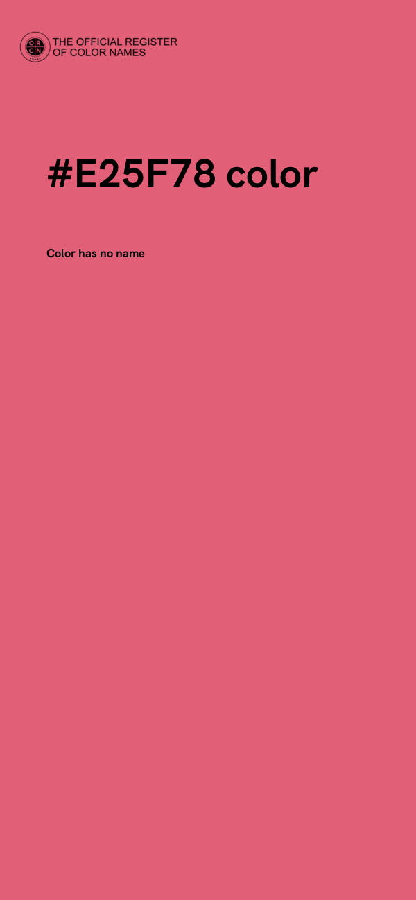 #E25F78 color image