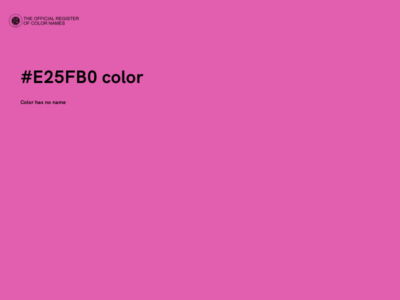 #E25FB0 color image
