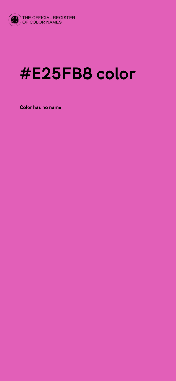 #E25FB8 color image