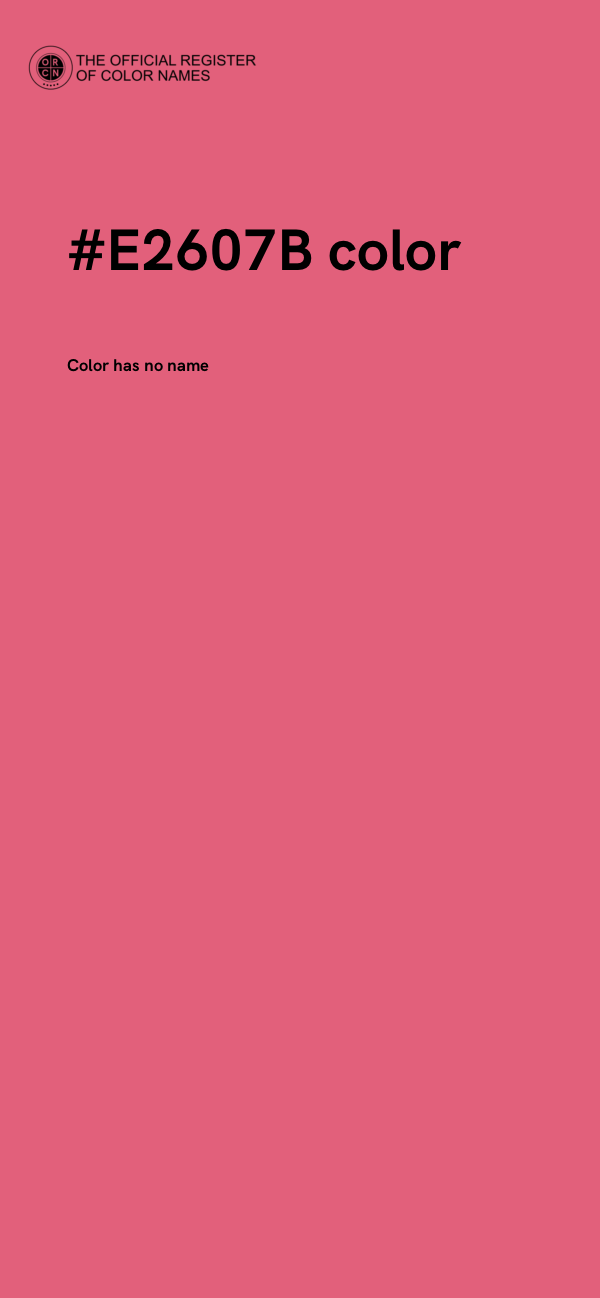 #E2607B color image