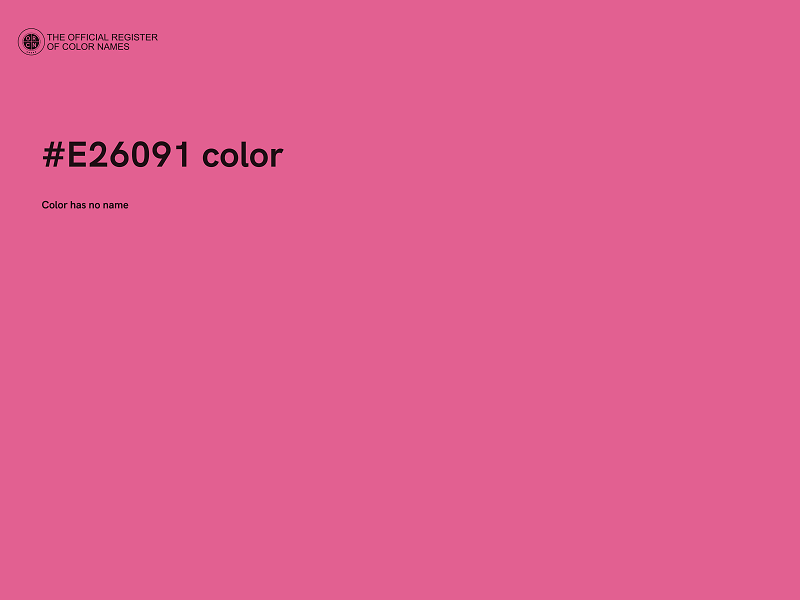 #E26091 color image