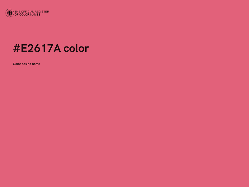 #E2617A color image